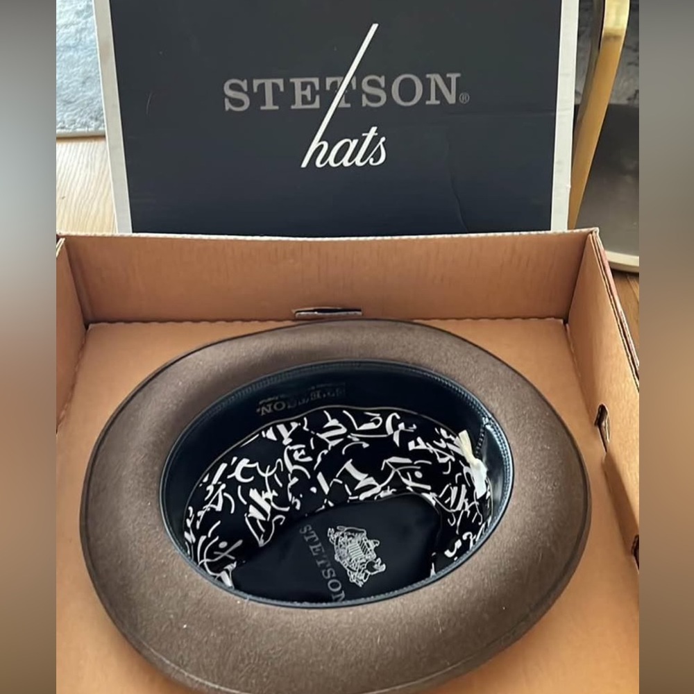 Exclusive Vintage Stetson Saks Fith Ave Felt Hat - Sz 7  3/8th